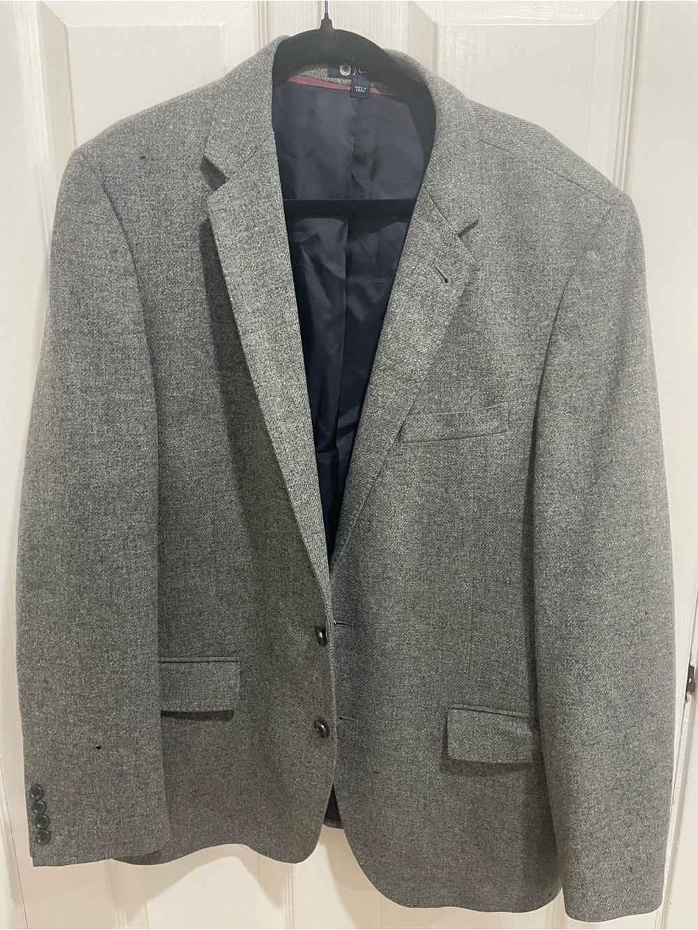 J. Crew Ludlow gray wool jacket FLAWED size 44r